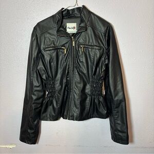 Stylish Black Leather Jacket for Women